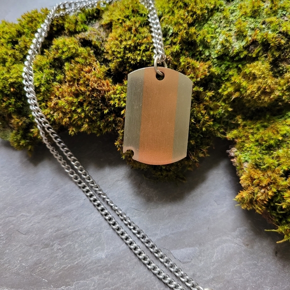 Coppercraft Guild Dogtag Pendant Necklace - Picture 1 of 7